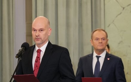 Maciej Berek i Donald Tusk