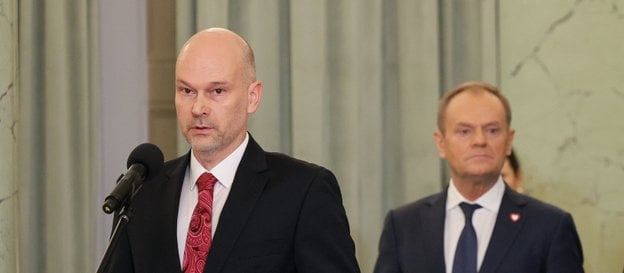 Maciej Berek i Donald Tusk