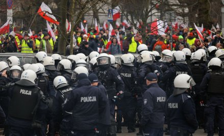 Protest rolników przed Sejmem