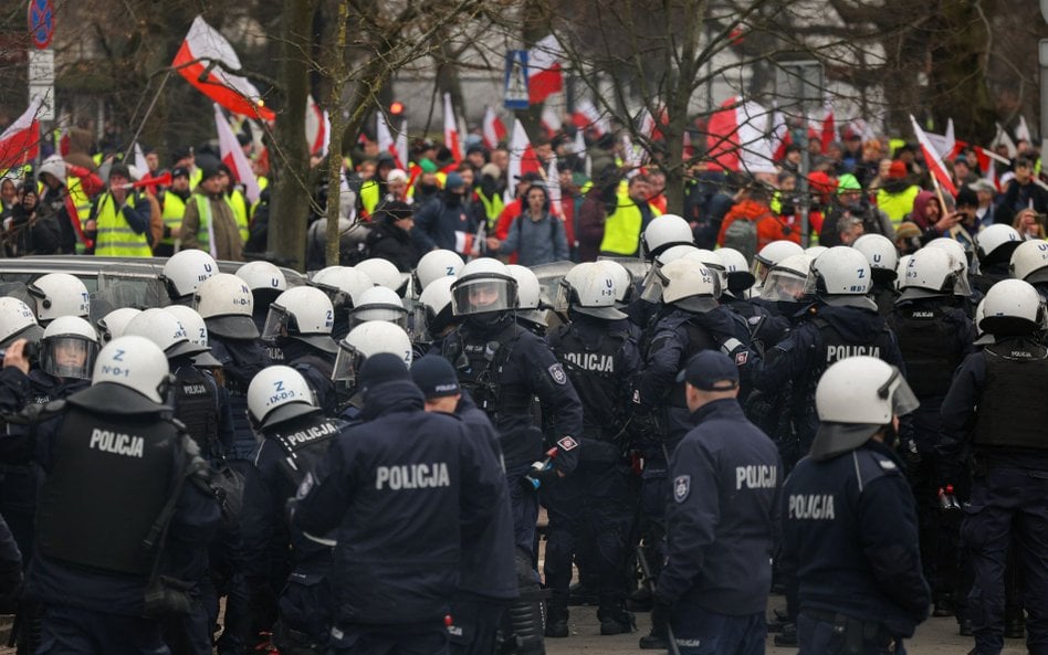 Protest rolników przed Sejmem