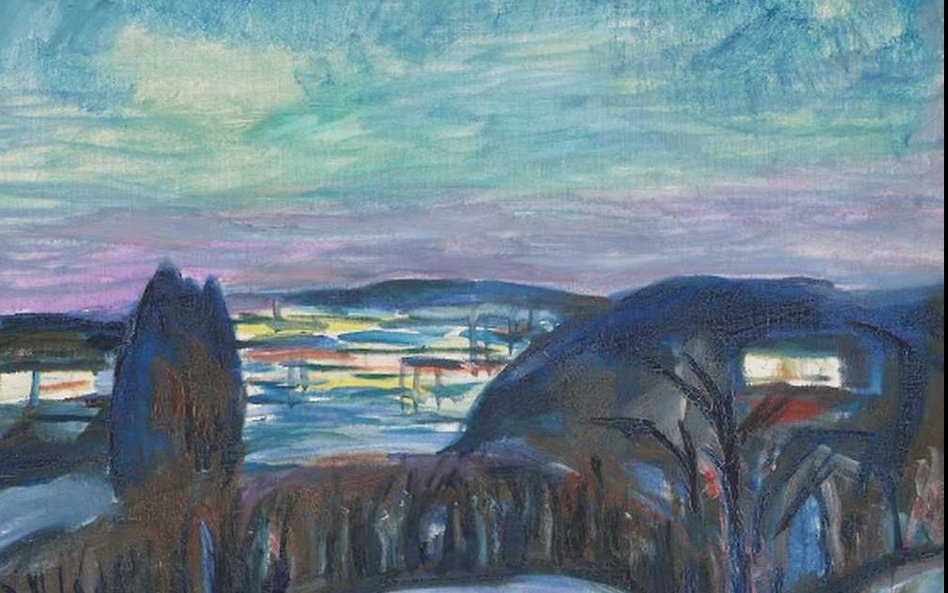 Edvard Munch, „Gwiaździsta noc”, 1922–1924