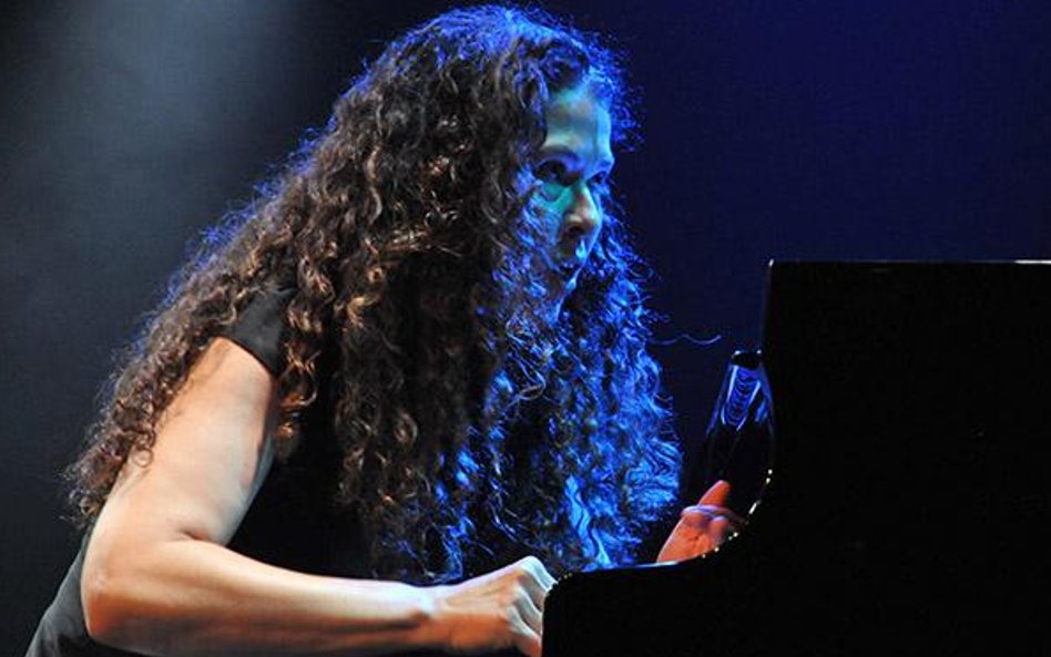 Sylvie Courvoisier na festiwalu w Saalfeldem