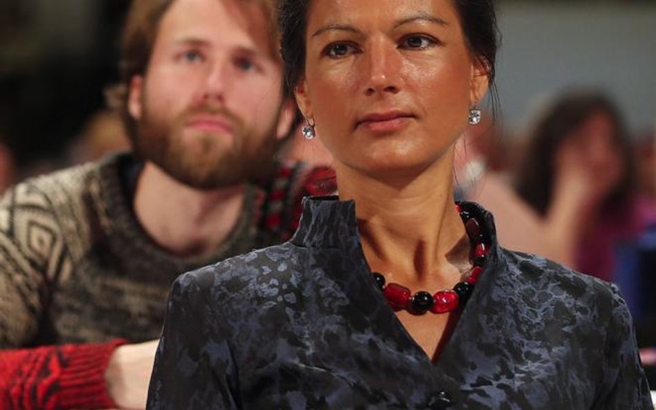 Sahra Wagenknecht na niedawnym zjeździe ugrupowania Die Linke (Lewica) w Bielefeld