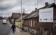 Ulica w Rzeżycy, na którą miał spaść niezidentyfikowany dron