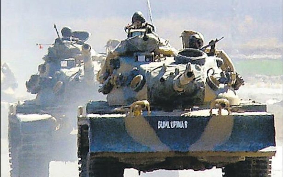 Tureckie czołgi w północnym Iraku