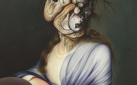 Ewa Juszkiewicz, Portret damy, 2013, olej / płótno