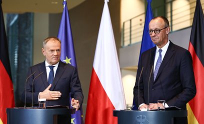 Donald Tusk i Friedrich Merz
