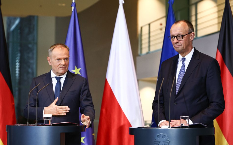 Donald Tusk i Friedrich Merz