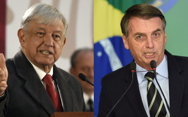 Prezydenci Meksyku i Brazylii - Andres Manuel Lopez Obrador i Jose Bolsonaro