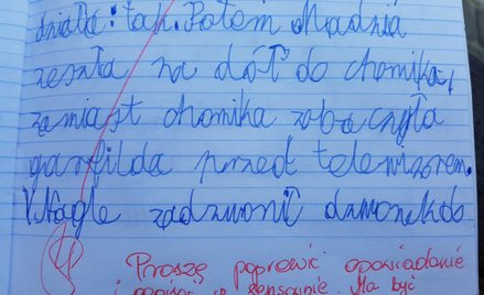 "Tak się zabija kreatywność". Nauczycielka odrzuciła pracę 10-latka