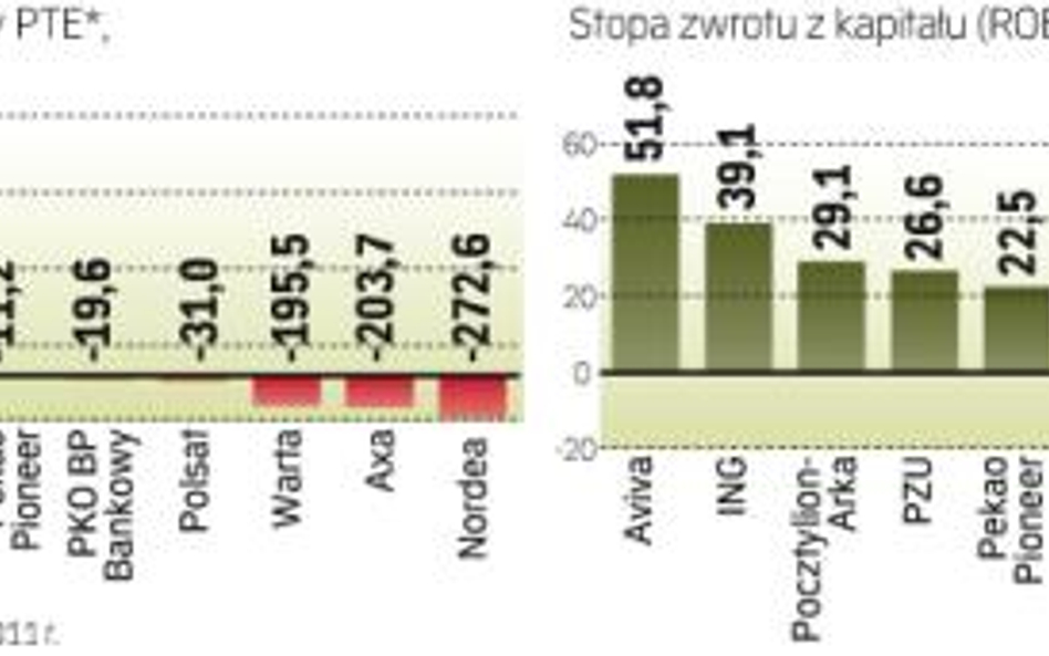 Najwięcej na biznesie emerytalnym zarobili już właściciele dużych towarzystw