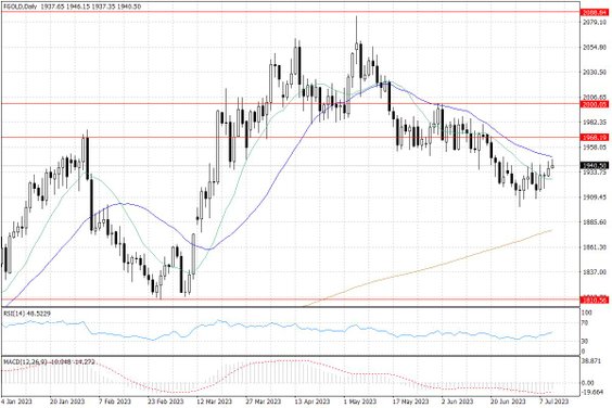 Notowania złota – dane dzienne