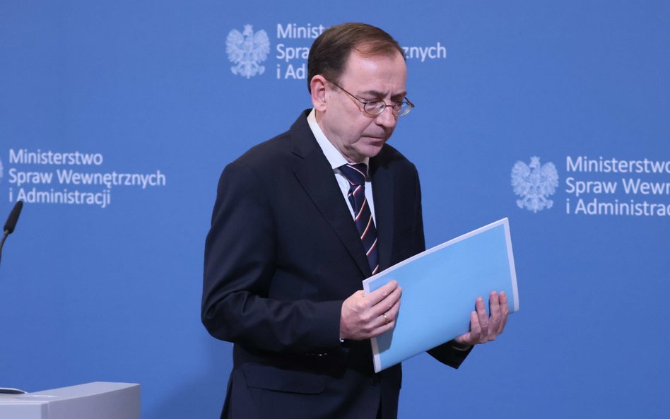 Minister spraw wewnętrznych i administracji Mariusz Kamiński