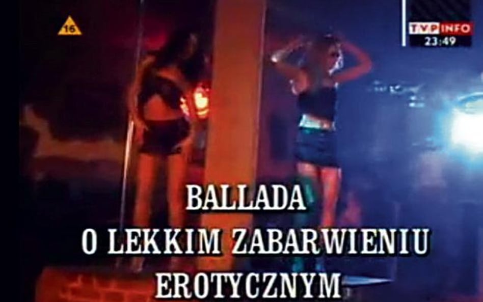 Za „Balladę o lekkim zabarwieniu erotycznym” Krajowa Rada ukarała TVP 10 tys. zł