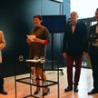 Od lewej: tłumacz, szefowa Austria.info w Polsce Gabriele Lenger, dyrektor Ski amadé Christoph Eisin