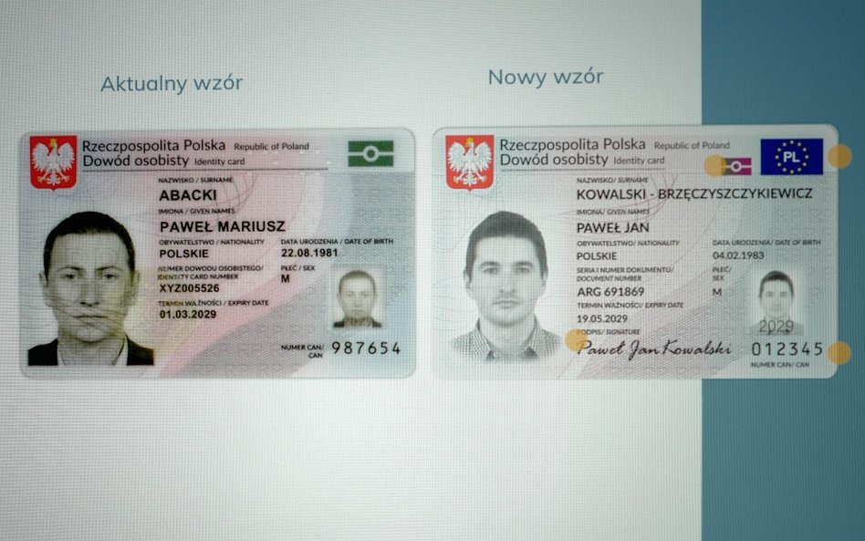 Nowe dowody, z dwiema cechami biometrycznymi, mają być wydawane od 7 listopada. Trzy miesiące opóźni