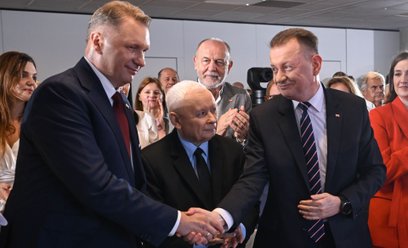 Przemysław Czarnek, Jarosław Kaczyński i Mariusz Błaszczak