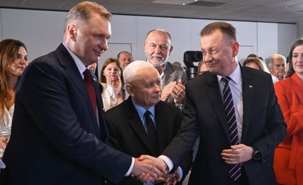 Przemysław Czarnek, Jarosław Kaczyński i Mariusz Błaszczak