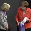 Ursula von der Leyen i kanclerz Niemiec Angela Merkel