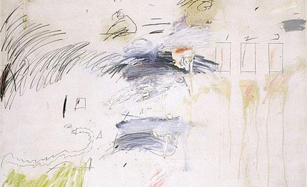 Cy Twombly Gallery 1960-72; Untitled, Rome, 1960; źródło - www.cytwombly.info