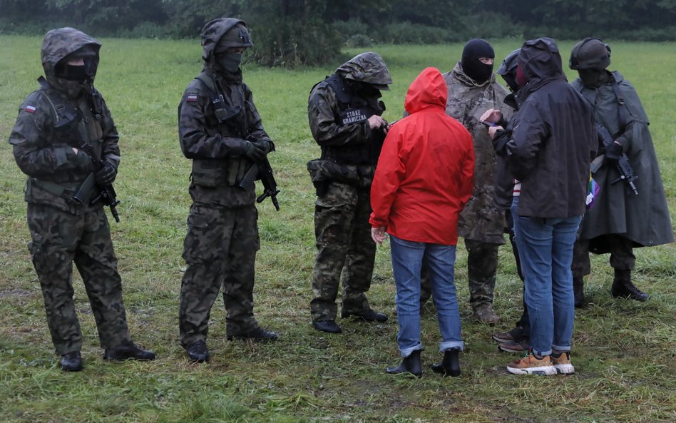 Wolontariusze na granicy polsko-białoruskiej