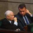Prezes PiS Jarosław Kaczyński na sali obrad Sejmu