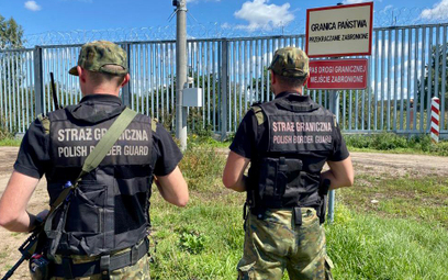 Straż Graniczna przy granicy z Białorusią