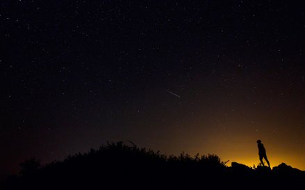 Burgos, Hiszpania. Noc spadających gwiazd