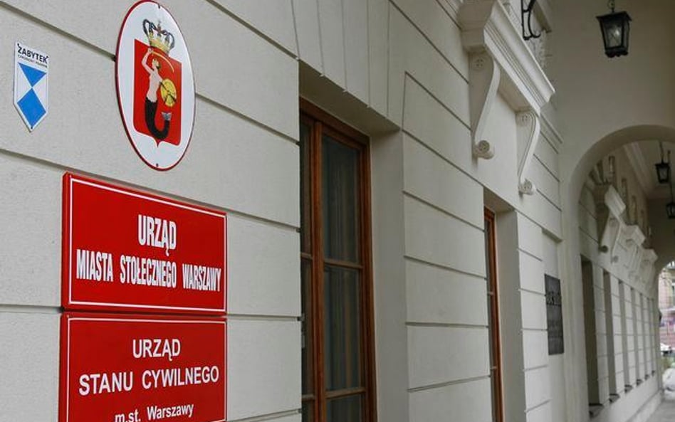 Warszawski Urząd Stanu Cywilnego działa w kilkunastu lokalizacjach