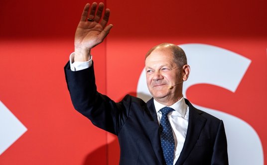 Kandydat SPD na kanclerza Niemiec Olaf Scholz