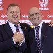 Prezes PZPN Cezary Kulesza i selekcjoner piłkarskiej reprezentacji Polski Michał Probierz