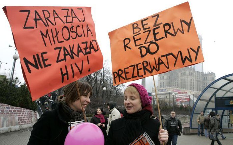 Akcja zorganizowana przez Grupę Edukatorów Seksualnych PONTON