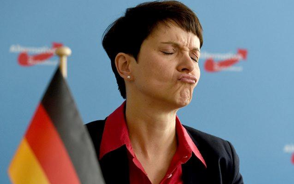 Szefowa AfD Frauke Petry ma stale kłopoty w partii, ale partia ma się dobrze.