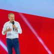 Donald Tusk podczas konwencji w Tarnowie