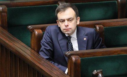 Minister finansów Andrzej Domański w Sejmie podczas prac nad projektem ustawy budżetowej na rok 2024