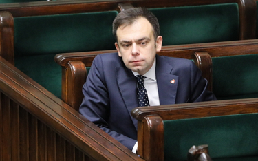 Minister finansów Andrzej Domański w Sejmie podczas prac nad projektem ustawy budżetowej na rok 2024