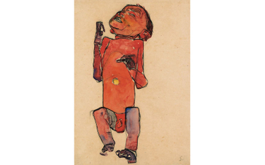 Egon Schiele, „Leżący noworodek”, 1910, Leopold Museum
