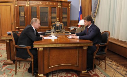 Spotkanie Władimira Putina z Ramzanem Kadyrowem