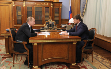 Spotkanie Władimira Putina z Ramzanem Kadyrowem
