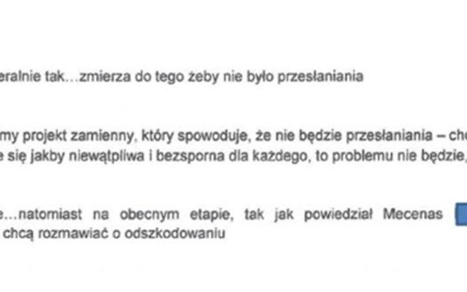 Zapis rozmowy prawników - jeden reprezentuje szantażystów, drugi - inwestora