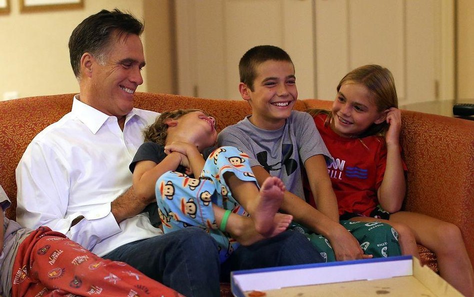 Mitt Romney z wnukami