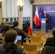 Konferencja prasowa rzecznika MSZ, Łukasza Jasiny