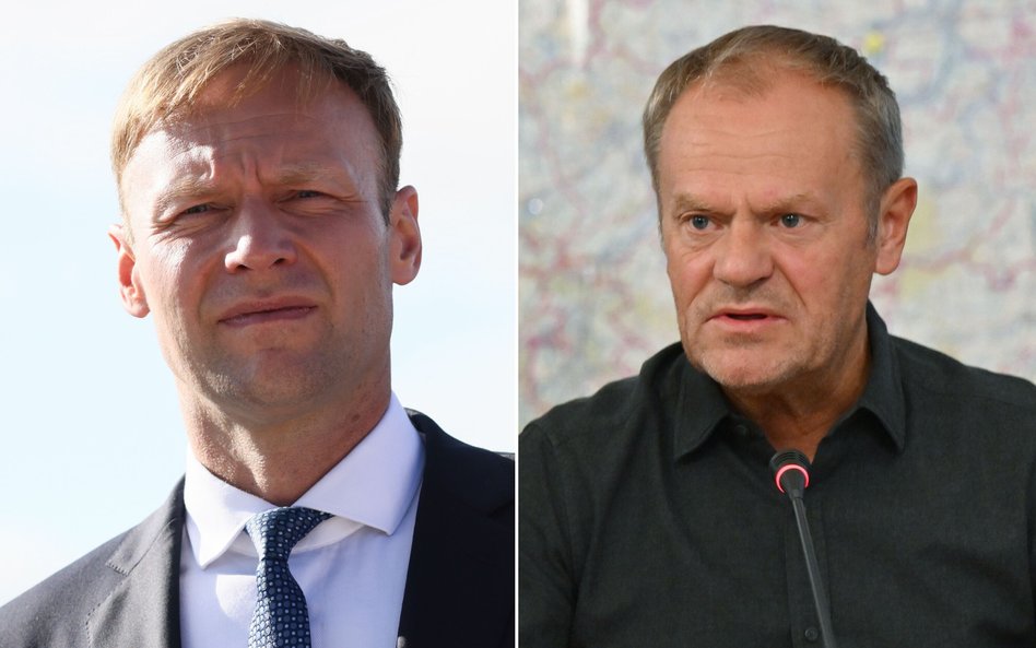 Marcin Mastalerek i Donald Tusk