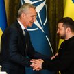 Jens Stoltenberg i Wołodymyr Zełenski w Kijowie, 20 kwietnia