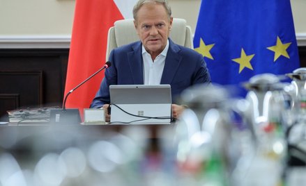 Premier Donald Tusk podczas wtorkowego posiedzenia rządu
