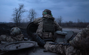 Ukraińscy żołnierze w rejonie Bachmutu