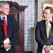 Carl Bildt i Radosław Sikorski w lutym w Gdańsku