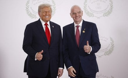 Prezydent FIFA Gianni Infantino i prezydent USA Donald Trump