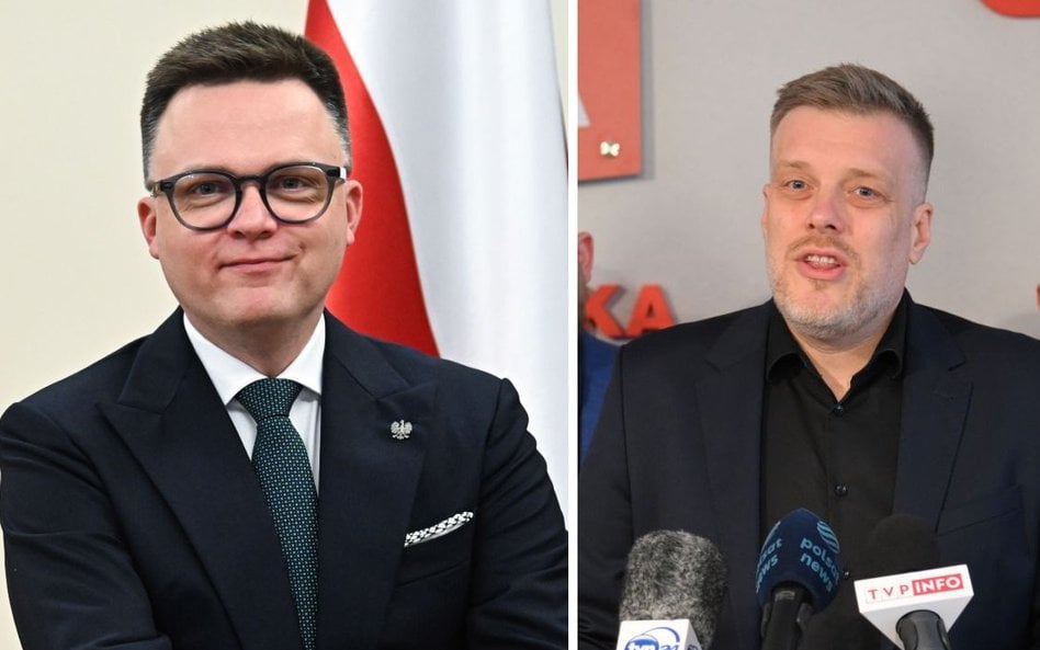 Szymon Hołownia i Adrian Zandberg