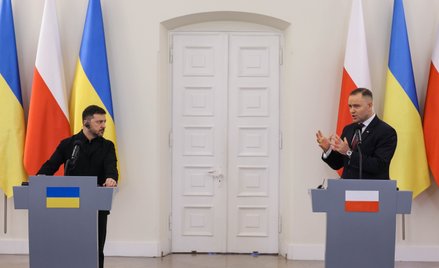 Wołodymyr Zełenski i Karol Nawrocki